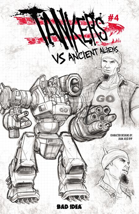 TANKERS VS ANCIENT ALIENS #4 (OF 4) CVR C JUAN JOSE RYP DESIGN VAR