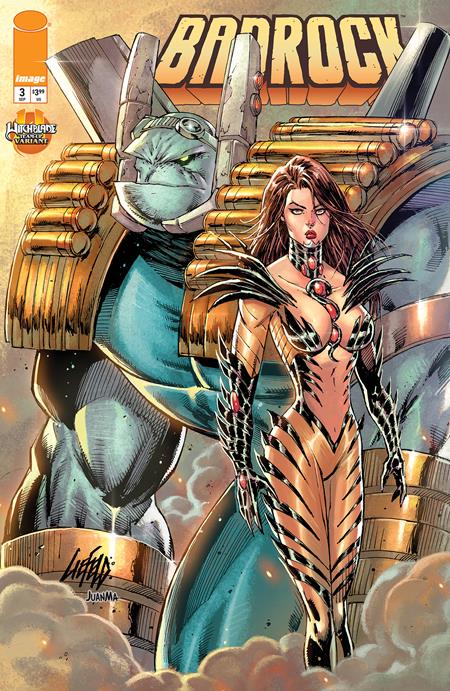 BADROCK #3 CVR E ROB LIEFELD WITCHBLADE TEAM UP VAR