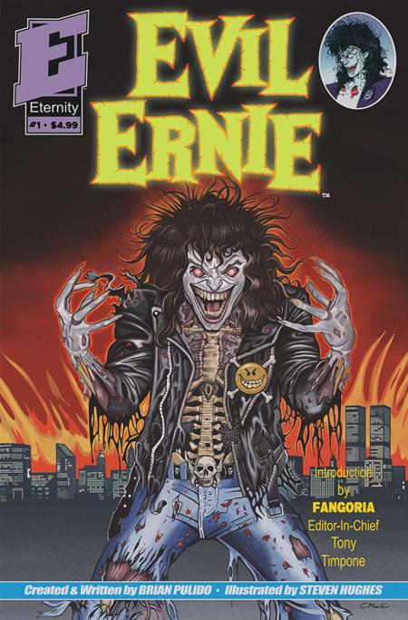 EVIL ERNIE #1 35TH ANNIVERSARY FACSIMILE EDITION CVR C ERIC MACHE GLOW IN THE DARK VAR