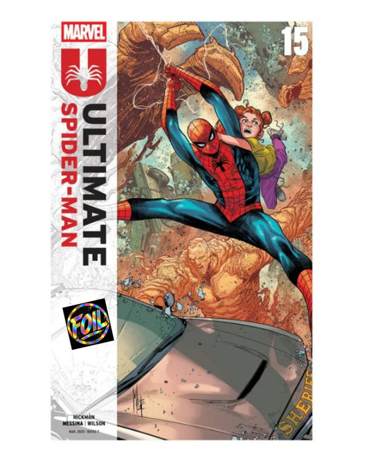 THE ULTIMATE SPIDER-MAN #15 MARCO CHECCHETTO METALLIC FOIL VARIANT GLOSS LAMINATION LTD 100