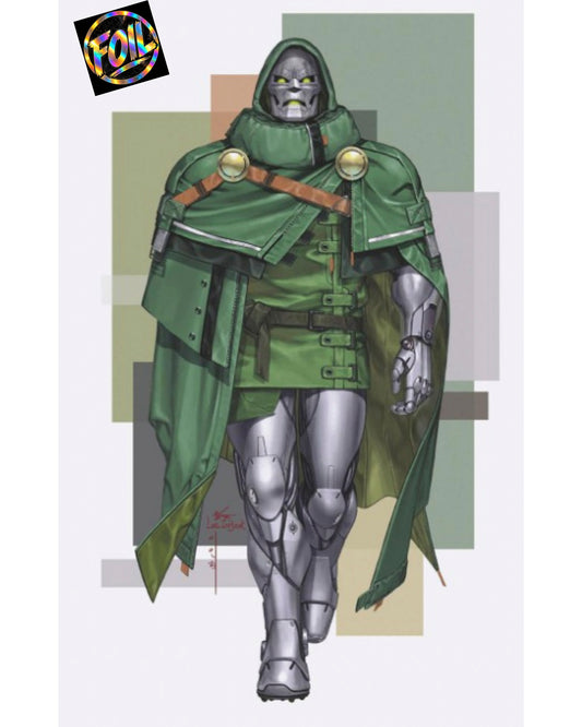 ONE WORLD UNDER DOOM #9 INHYUK LEE METALLIC FOIL VARIANT MATTE LAMINATION LTD 100